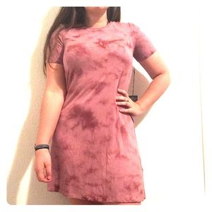Comfy mauve T-shirt dress